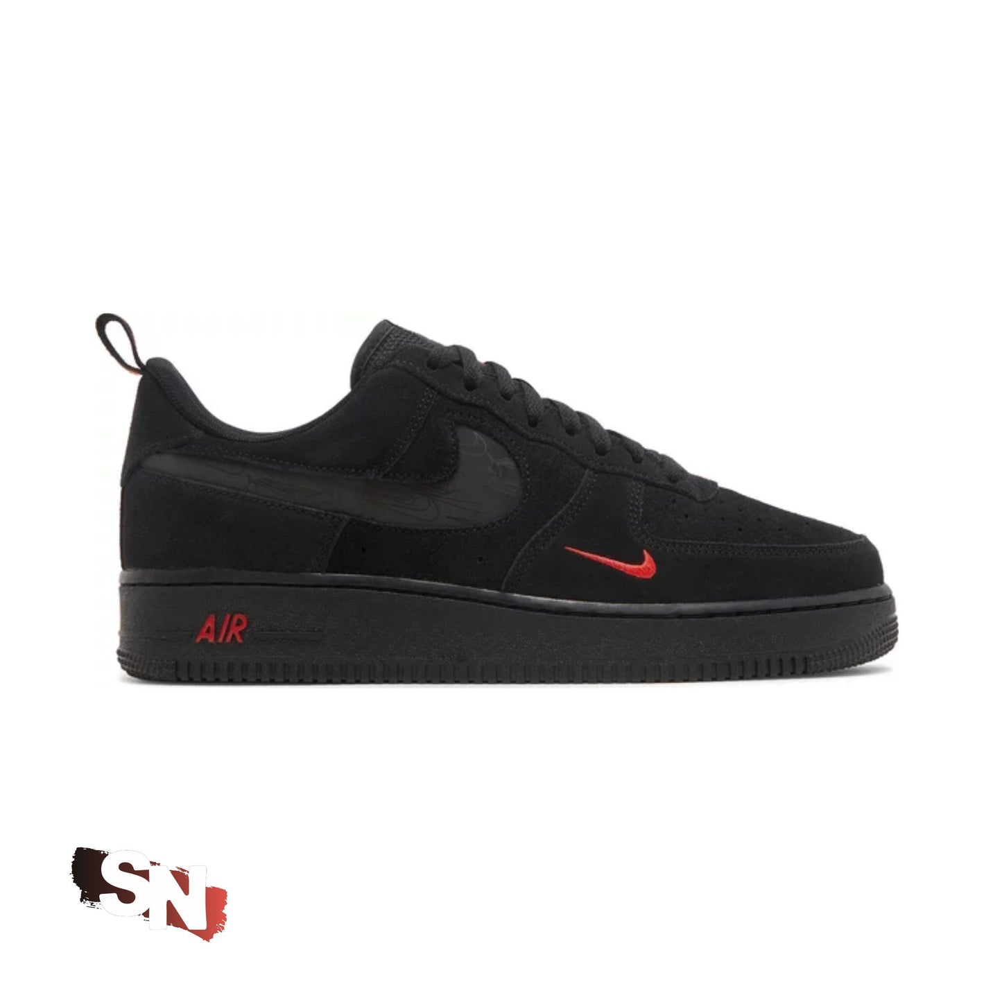 Air Force 1 '07 LV8 'Reflective Swoosh - Black Crimson | unisex
